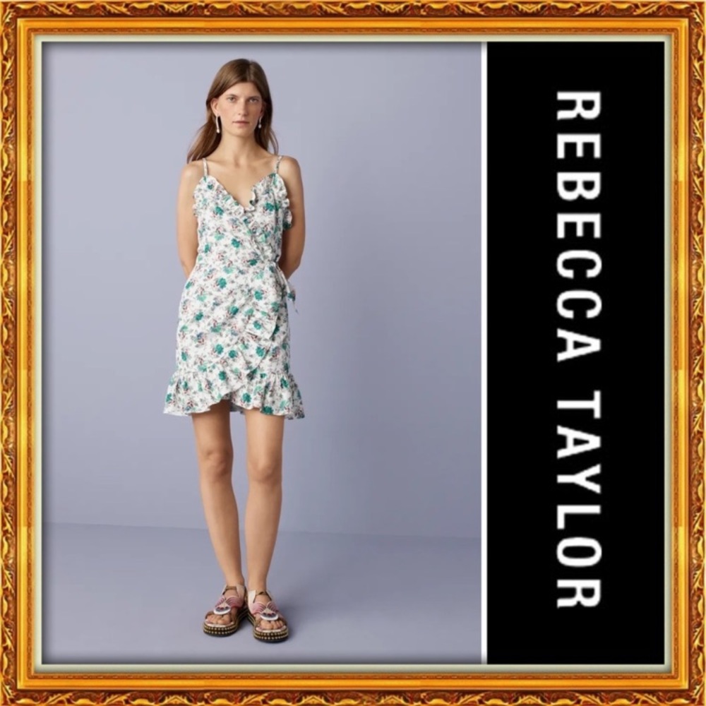 Rebecca Taylor Floral Ruffle Dress